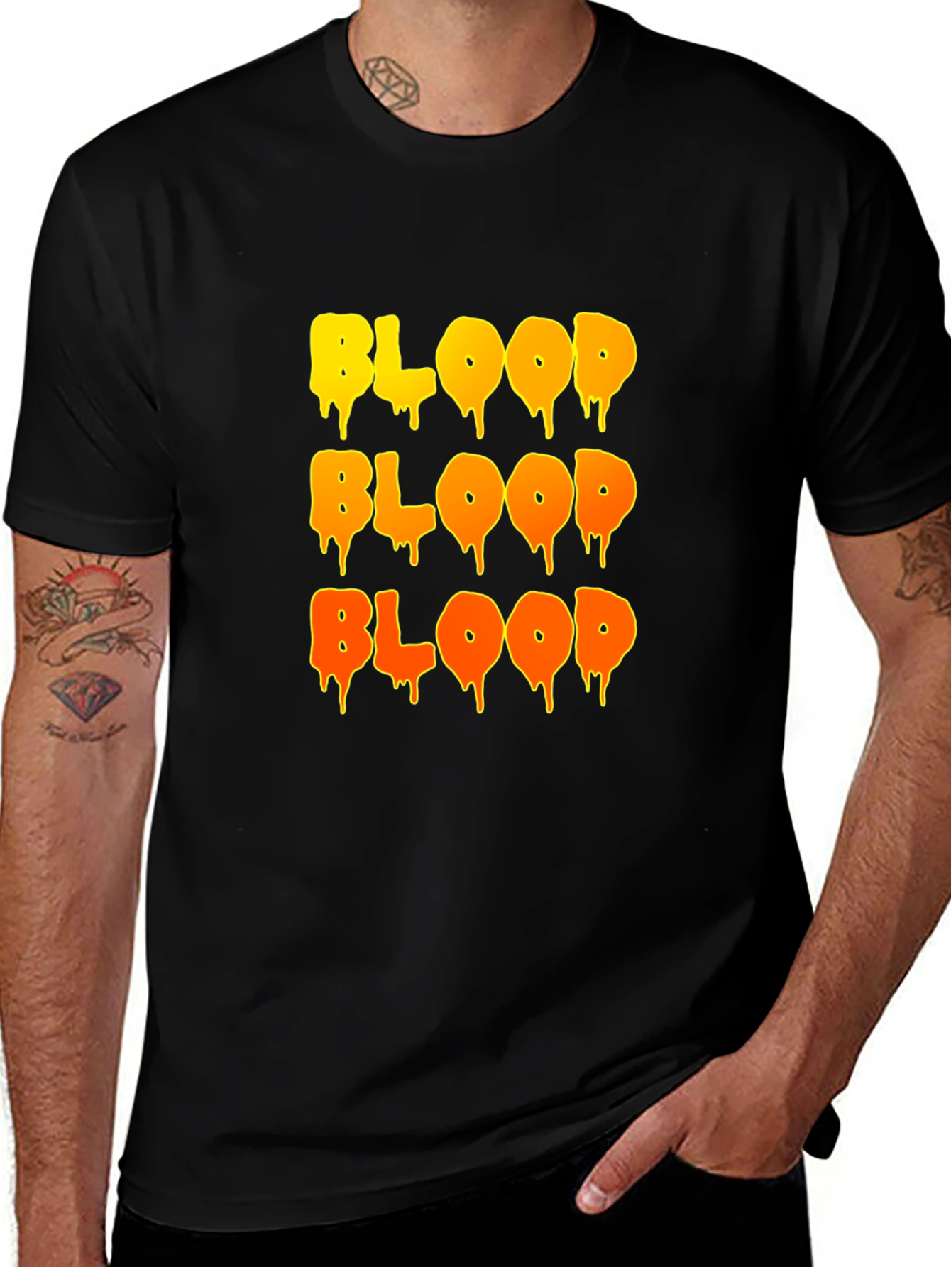 Variant 4 of Dripping Blood T-Shirt - Halloween Horror Tee