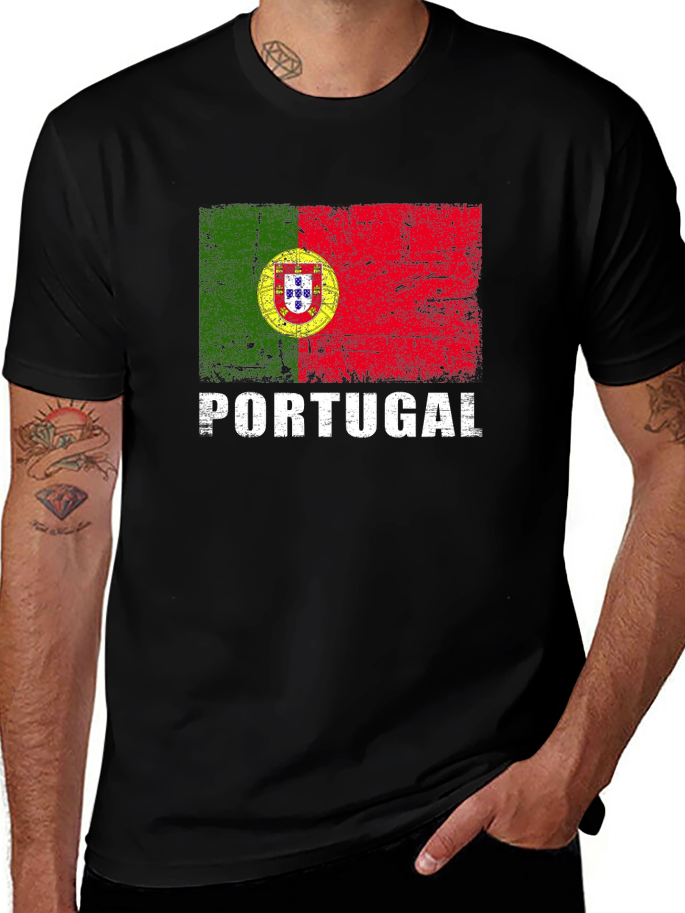 Portugal Flag Graphic T-Shirt