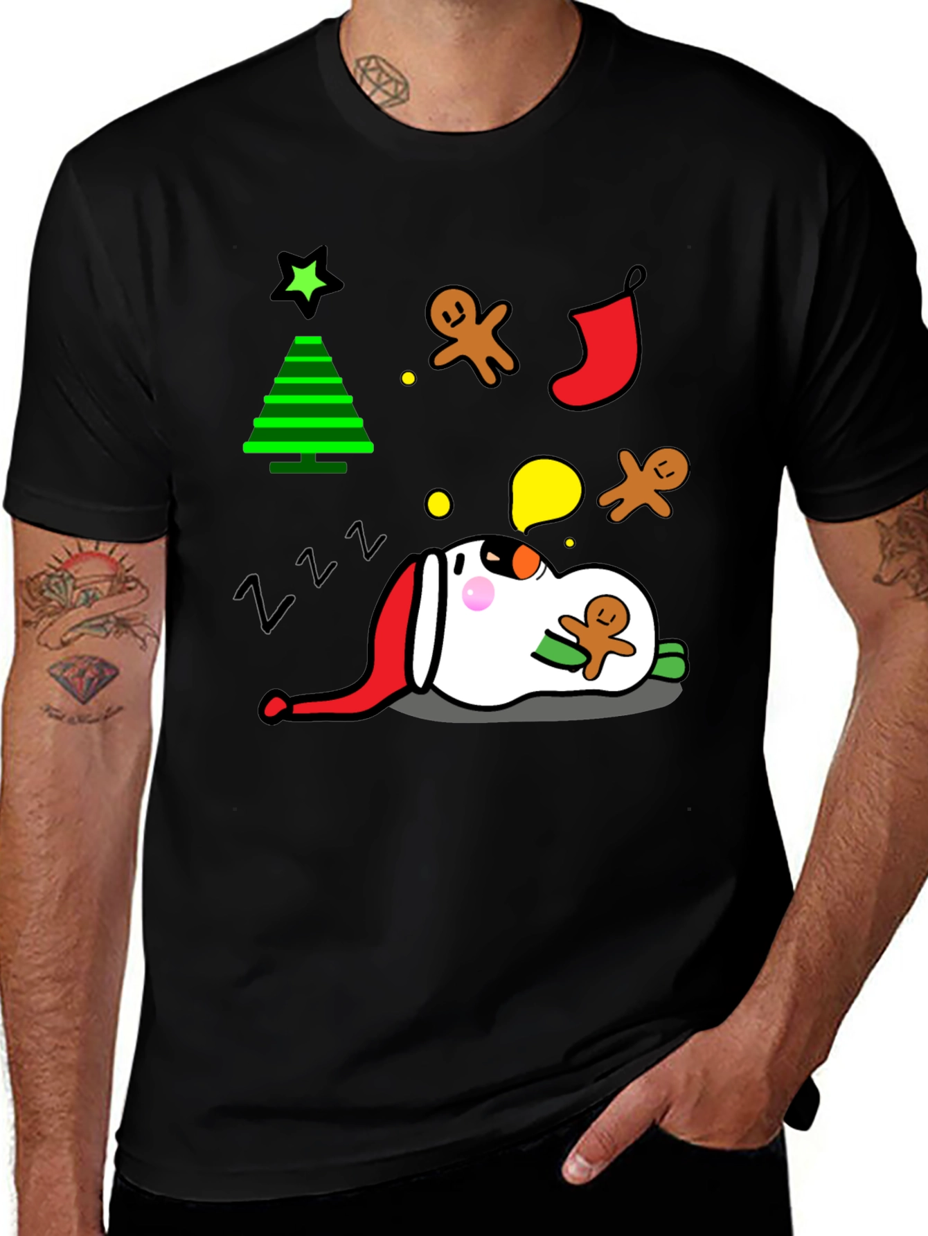 Christmas Snoozy Snoopy Graphic T-Shirt