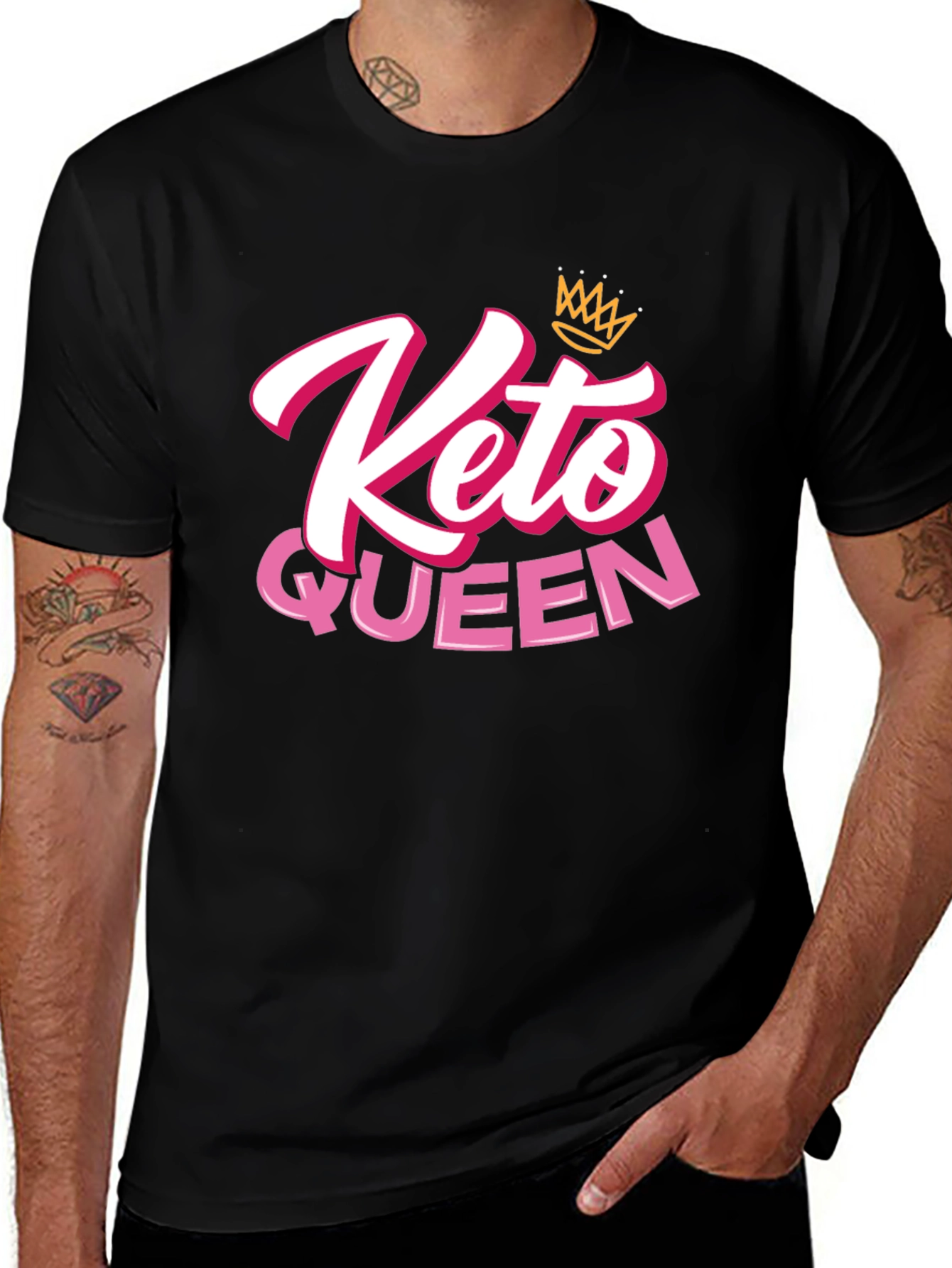 Keto Queen T-Shirt - Black Graphic Tee