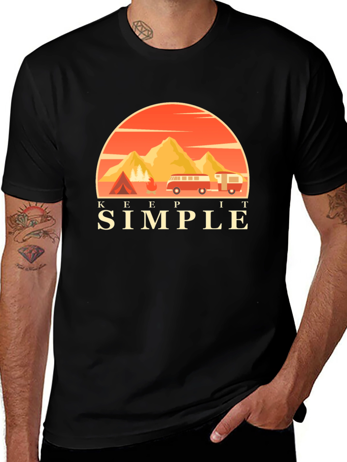 Variant 28 of Keep It Simple Camping Adventure T-Shirt