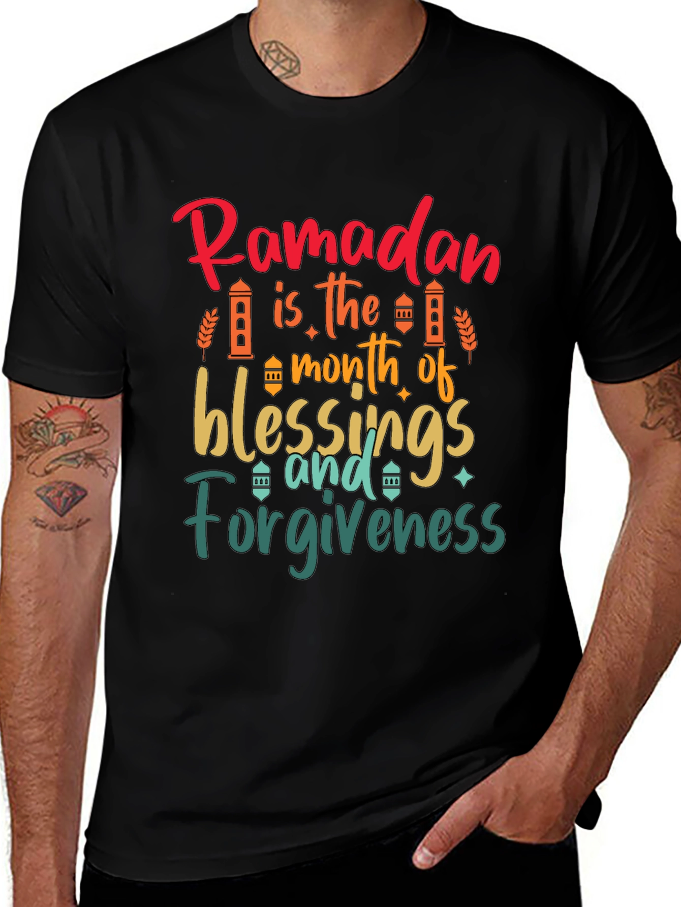 Ramadan Blessings & Forgiveness Black T-Shirt