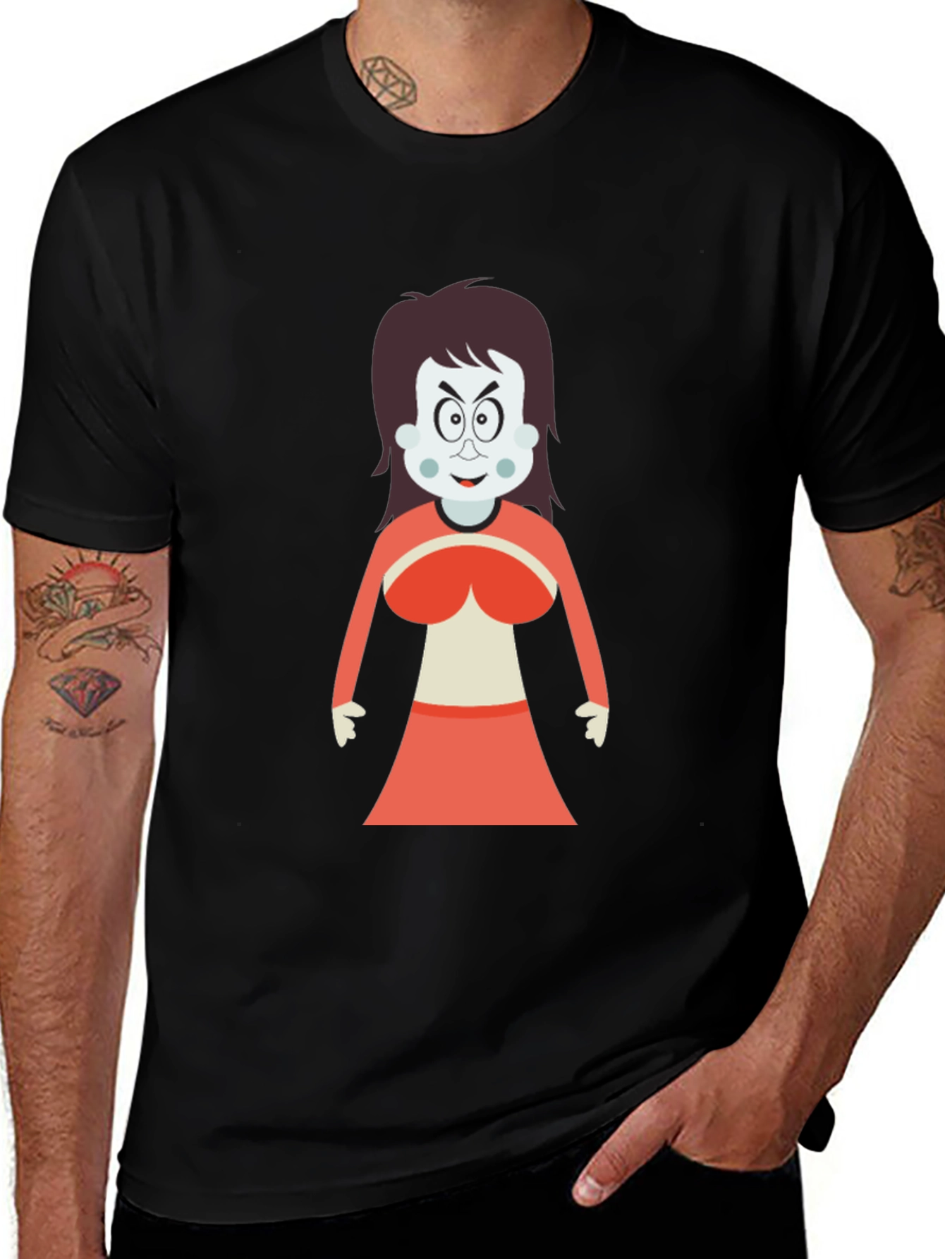 Variant 15 of Cartoon Witch Graphic T-Shirt