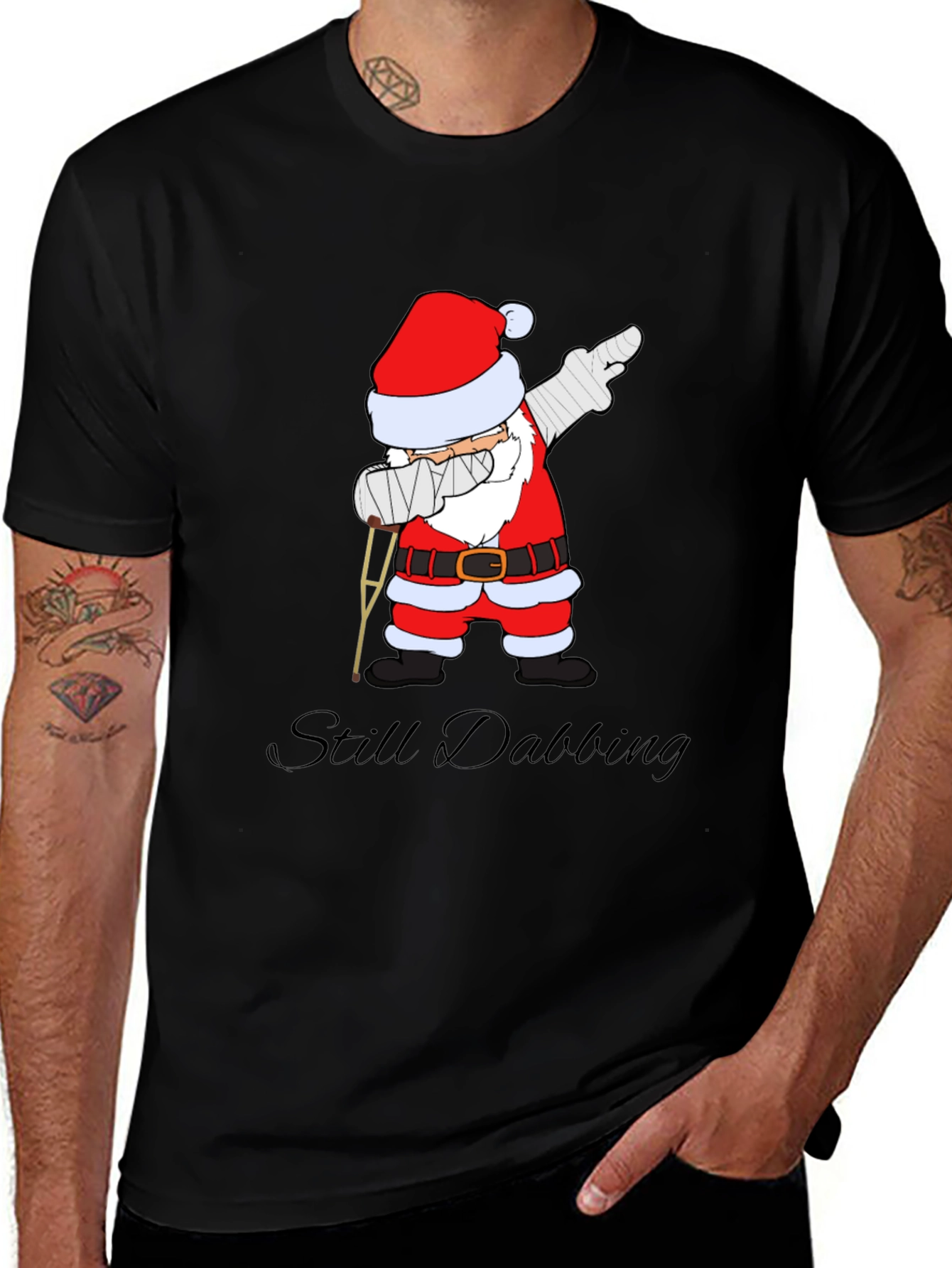 Still Dabbing Santa Claus Graphic T-Shirt