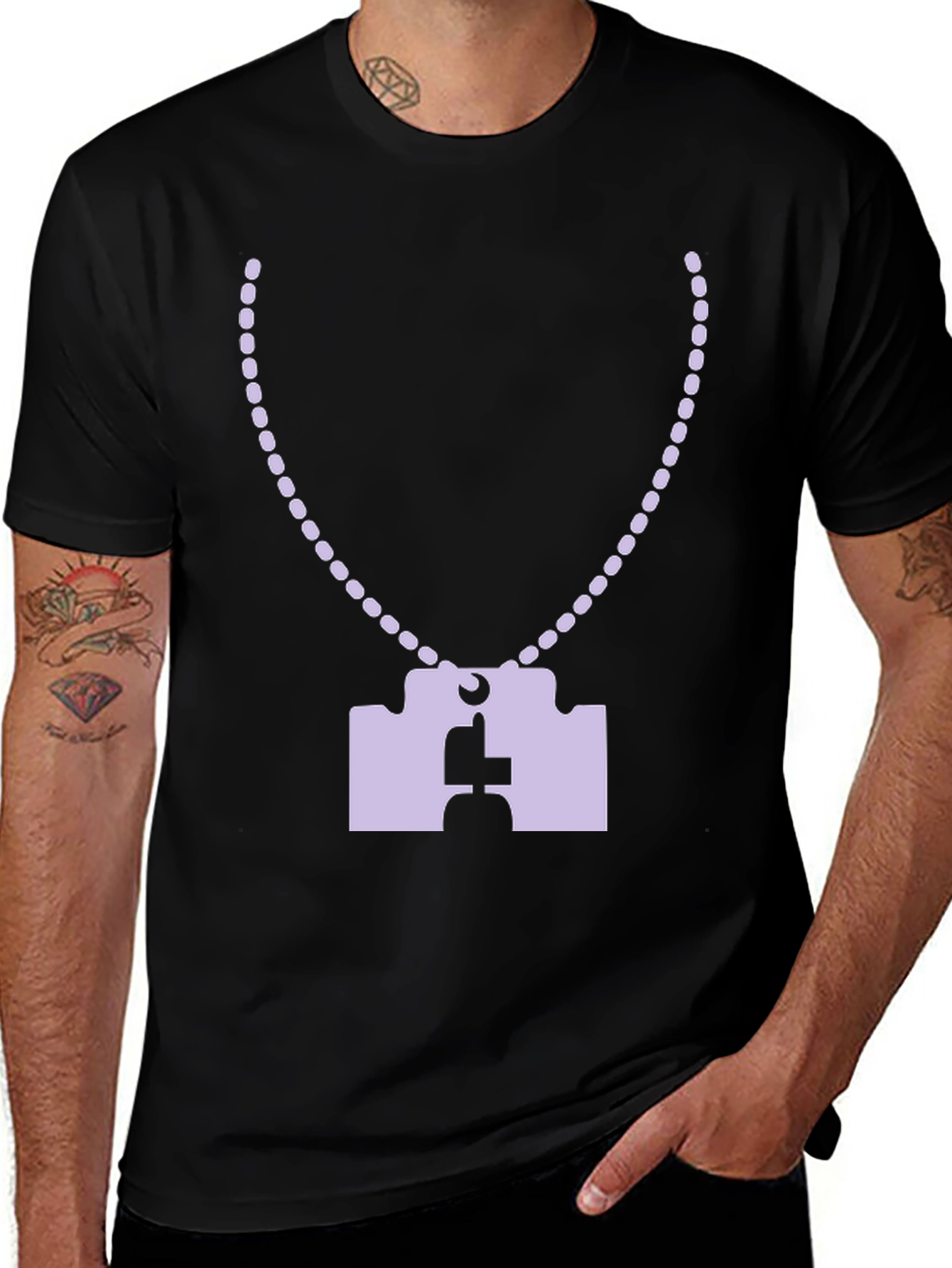 Variant 16 of Puzzle Piece Necklace T-Shirt