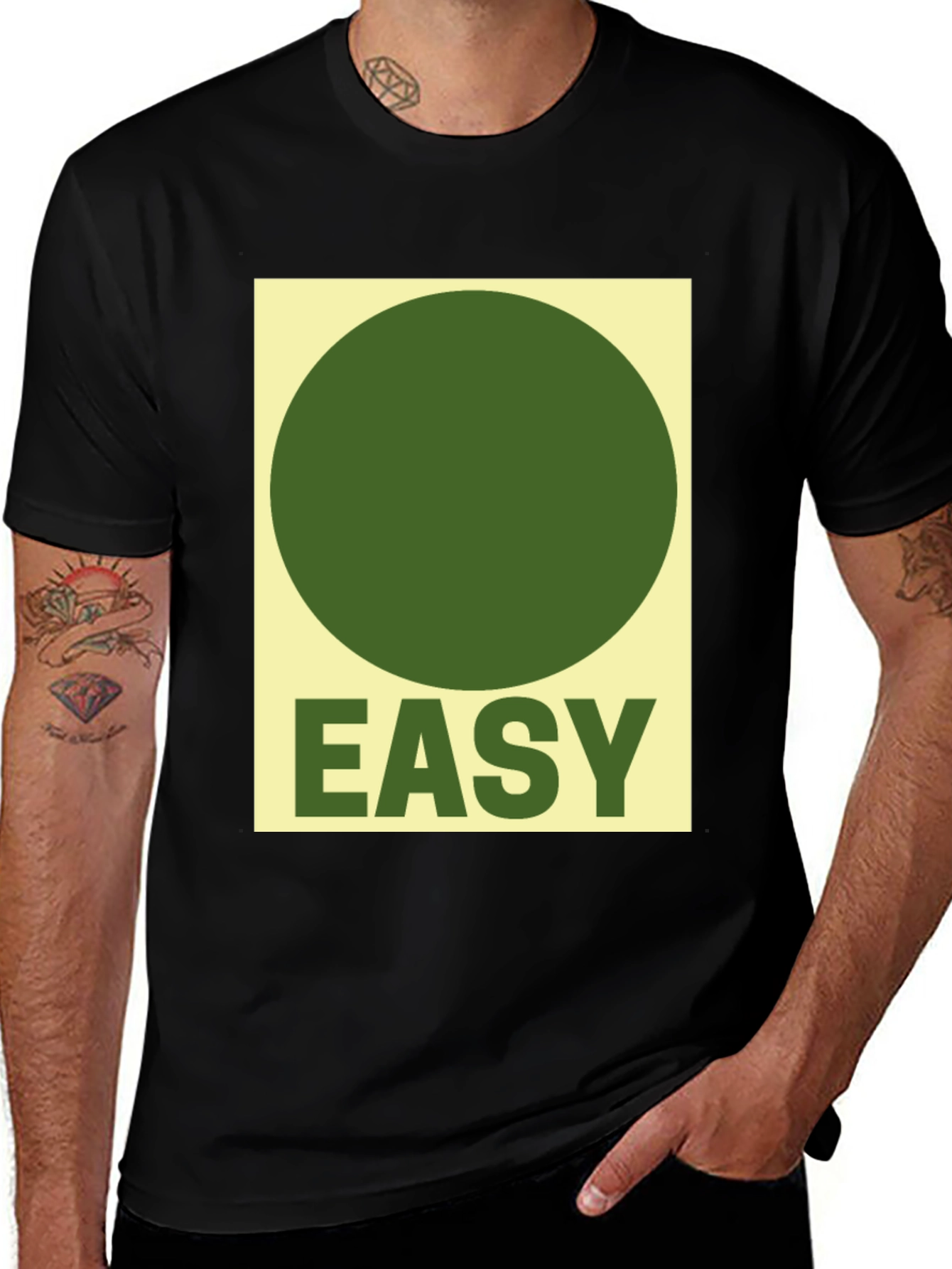 Variant 19 of Easy Green Circle Graphic T-Shirt