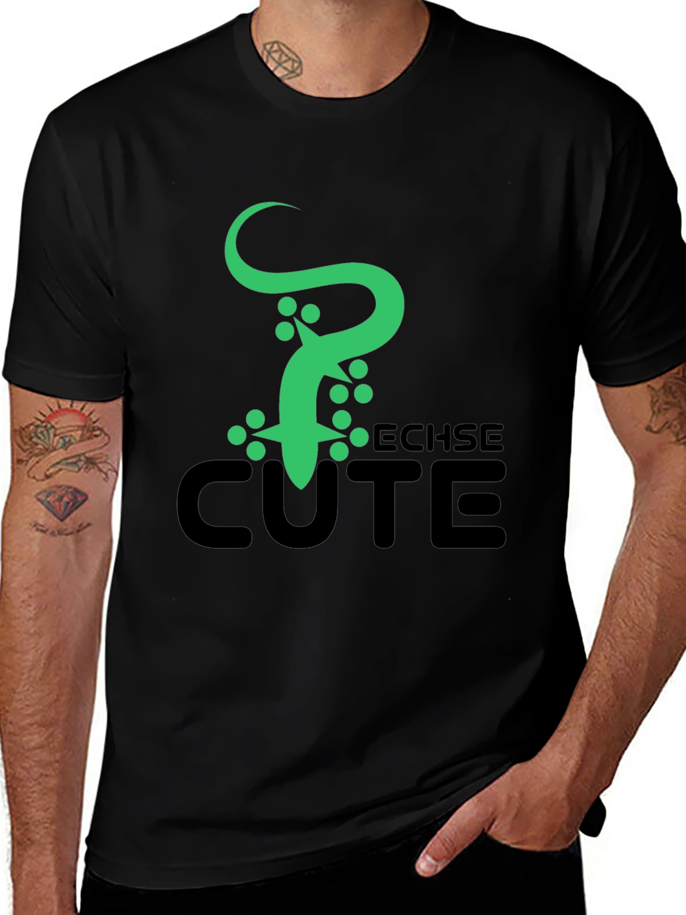Cute Gecko T-Shirt - Graphic Print