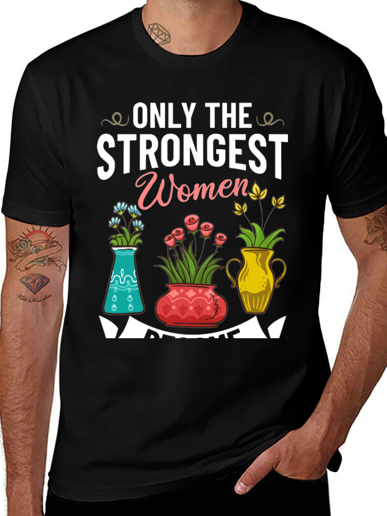 Variant 15 of Strongest Women Floral T-Shirt