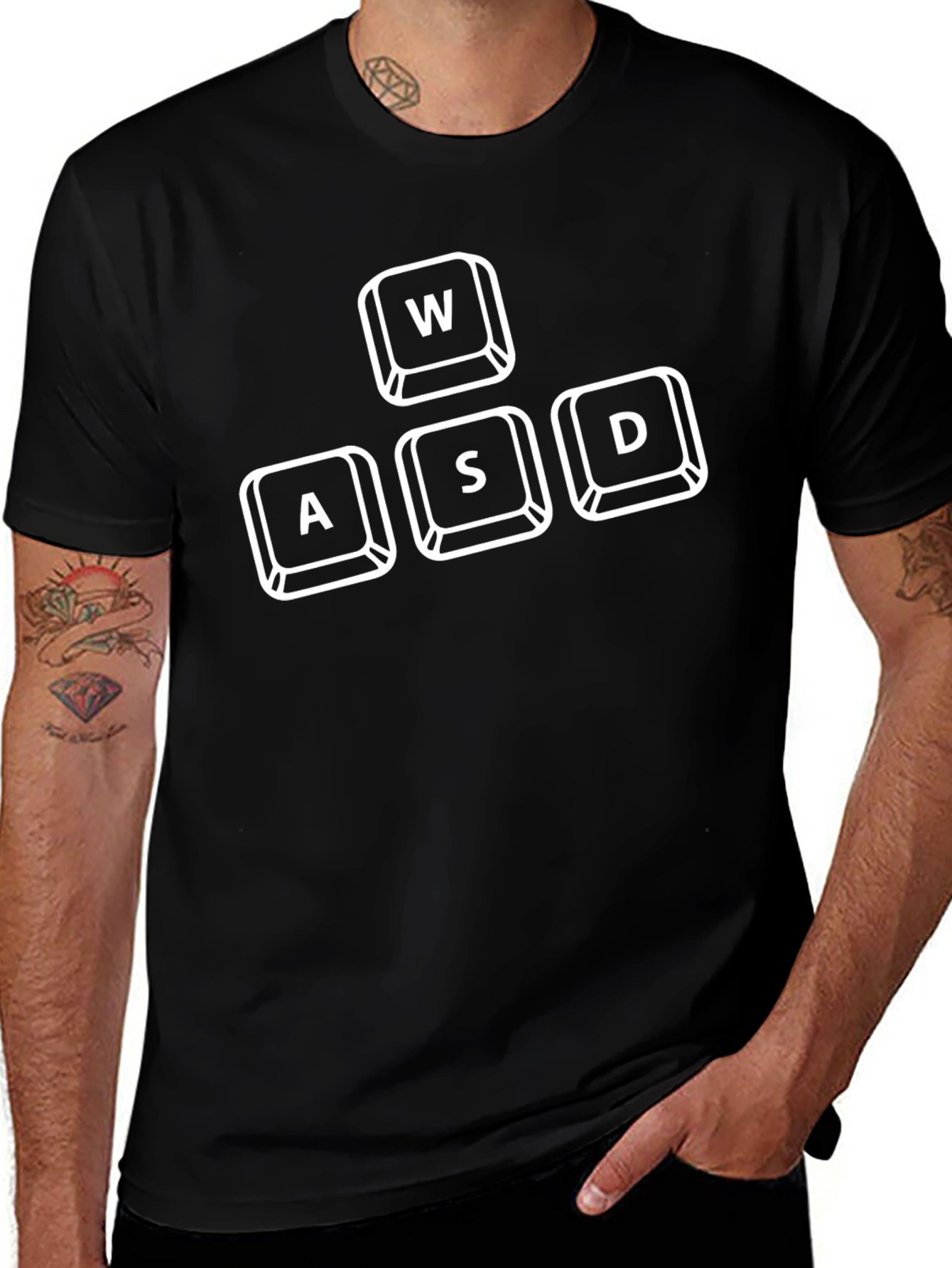 Variant 18 of WASD Gaming Keyboard T-Shirt