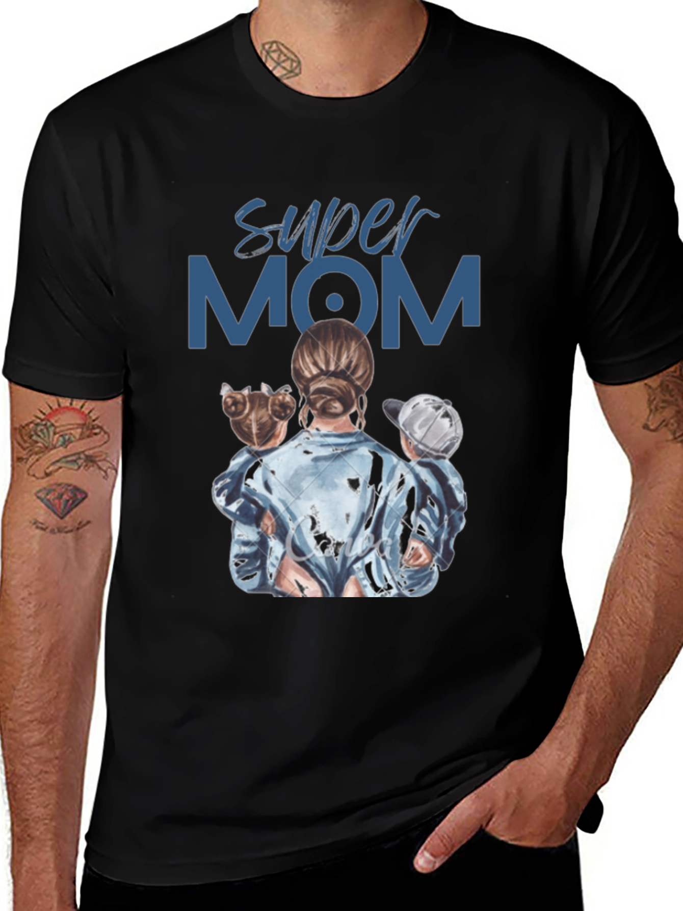 Variant 8 of Super Mom T-Shirt - Mother's Day Gift