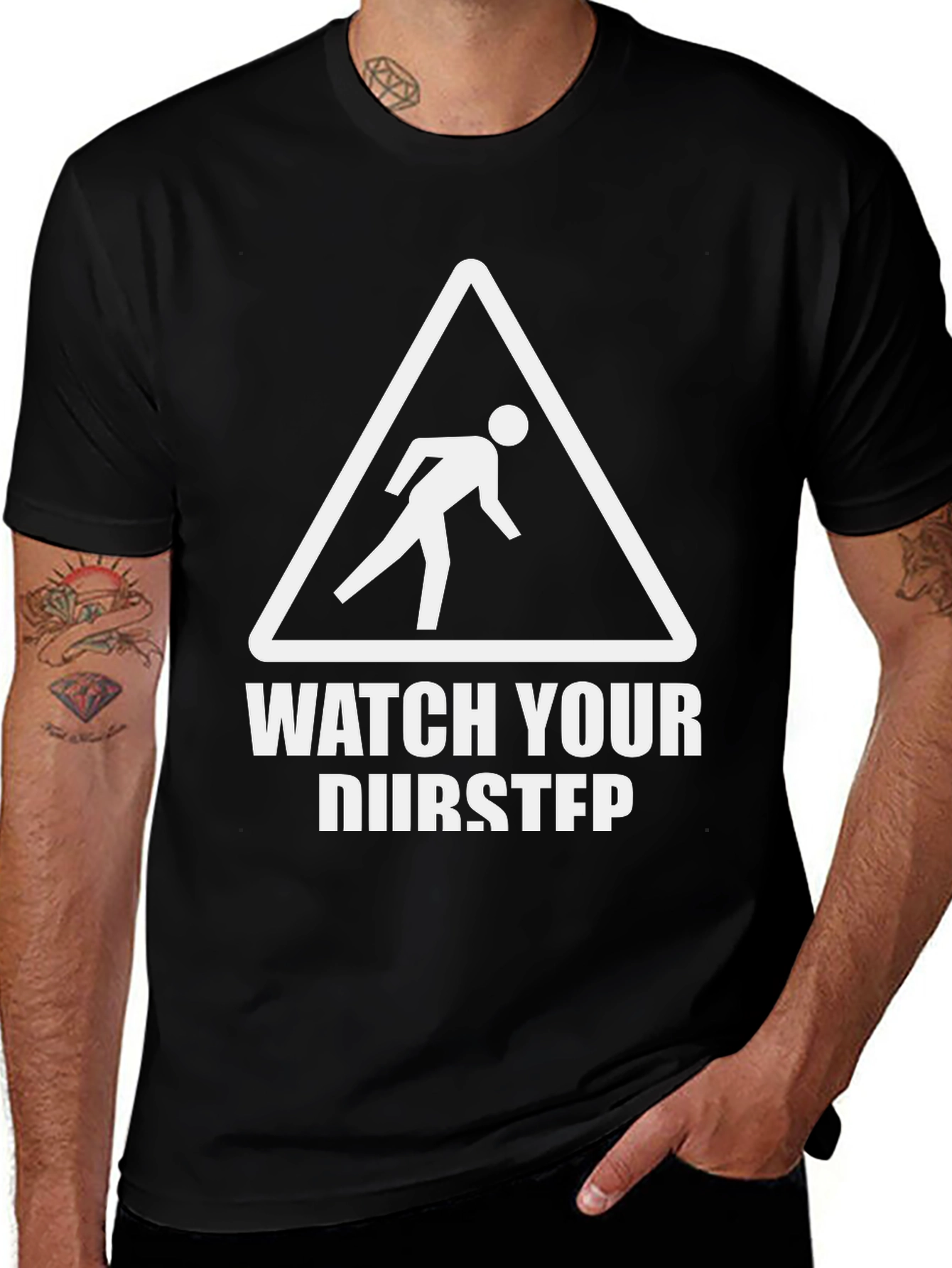 Variant 8 of Watch Your Dubstep Black T-Shirt
