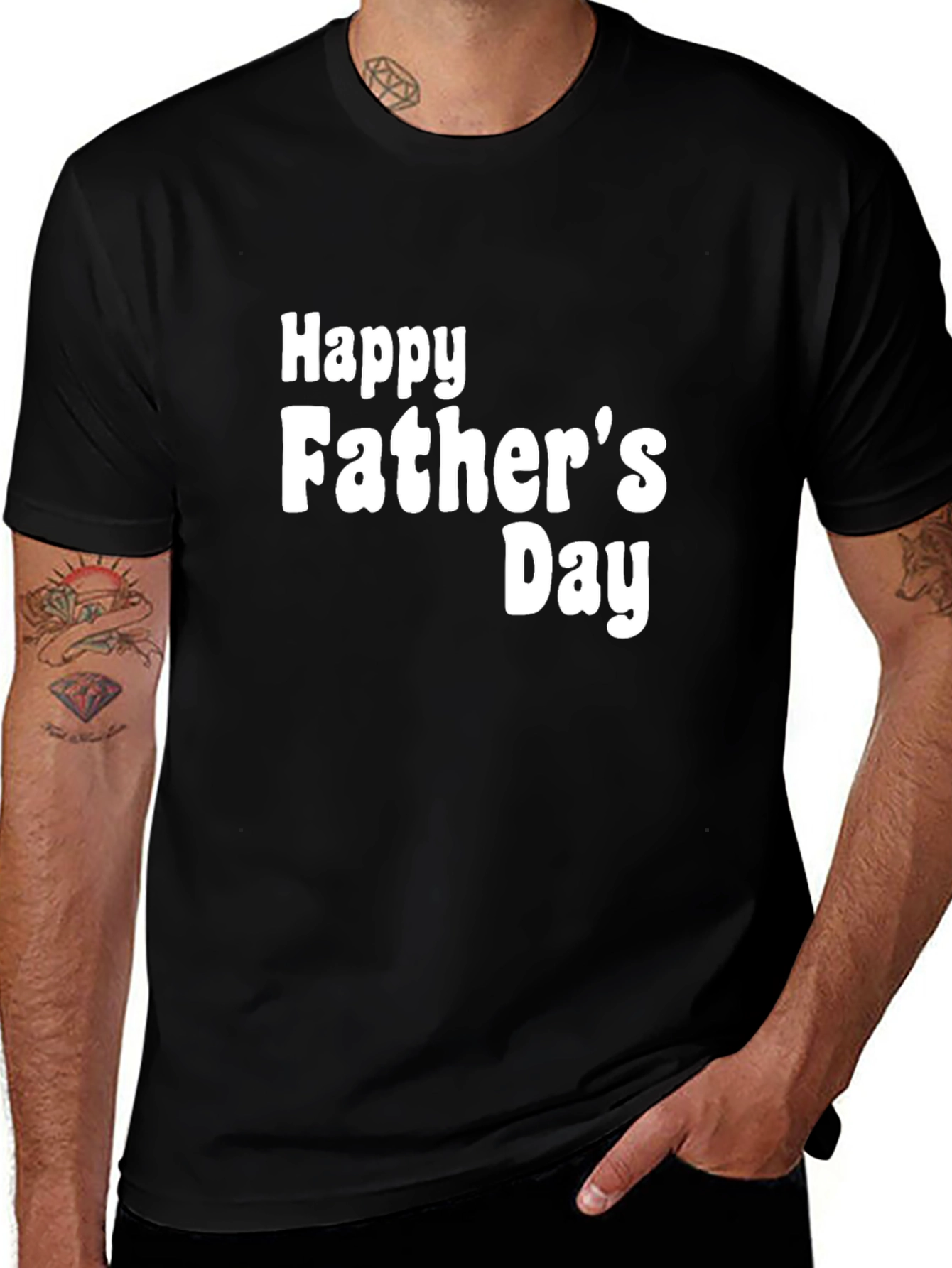 Happy Father's Day Black T-Shirt
