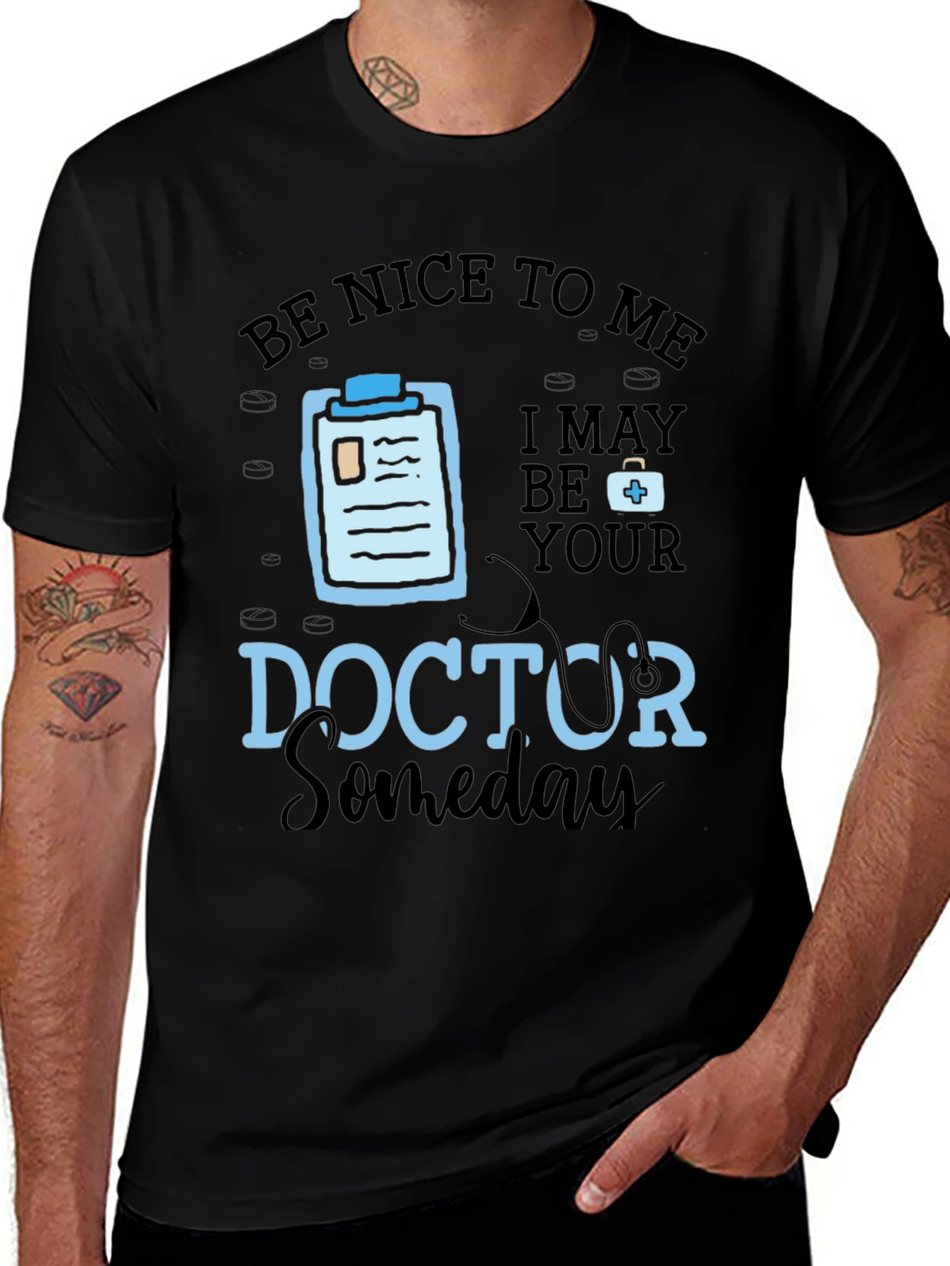 Variant 23 of Be Nice To Me, Doctor Someday Graphic T-Shirt