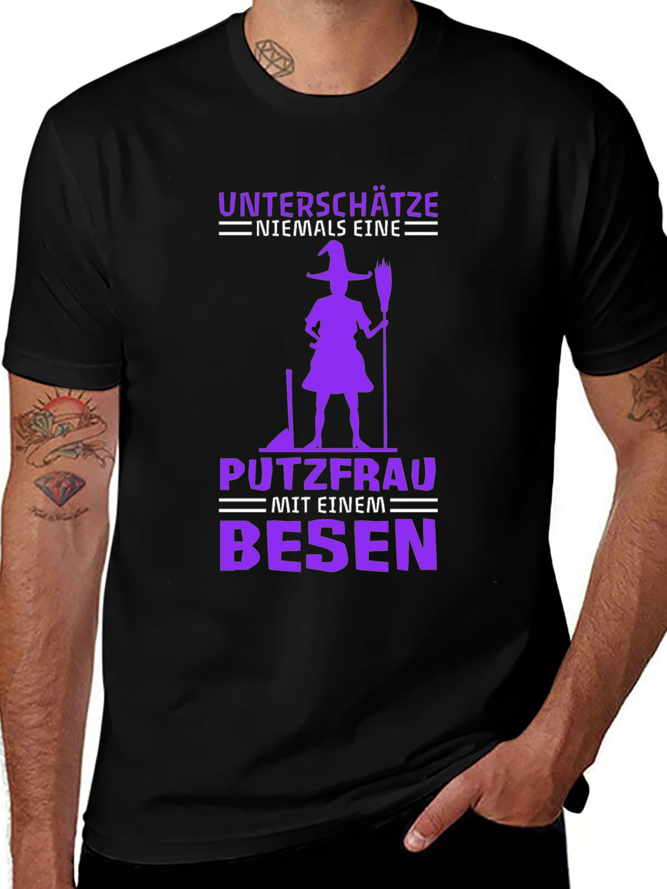 Witch Putzfrau T-Shirt - Never Underestimate!