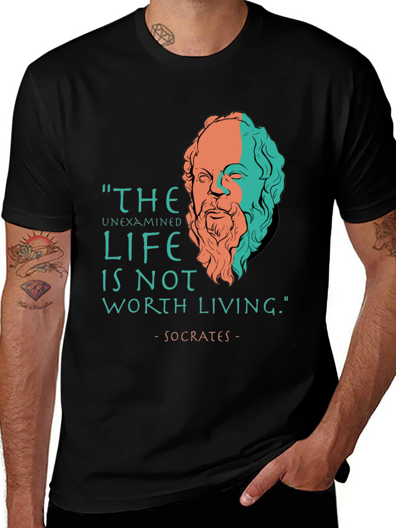 Philosopher Tee: Socrates Quote T-Shirt