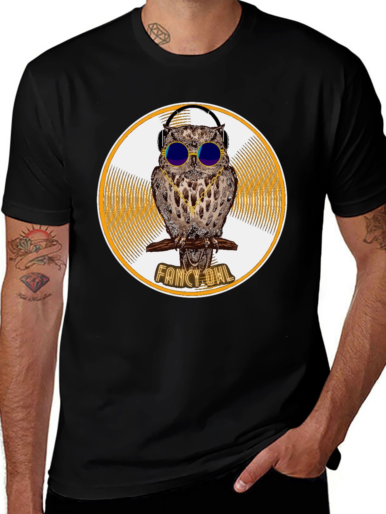 Variant 16 of Fancy Owl Graphic T-Shirt