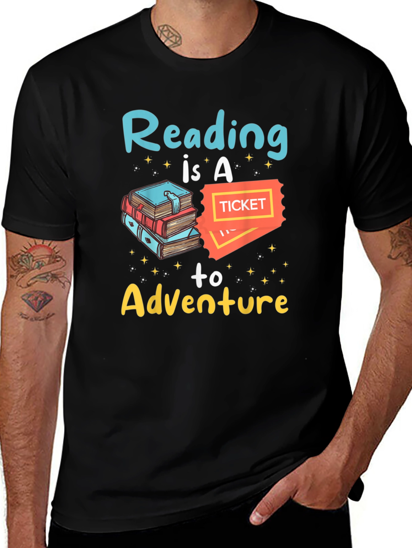 Reading is a Ticket to Adventure Graphic Tee