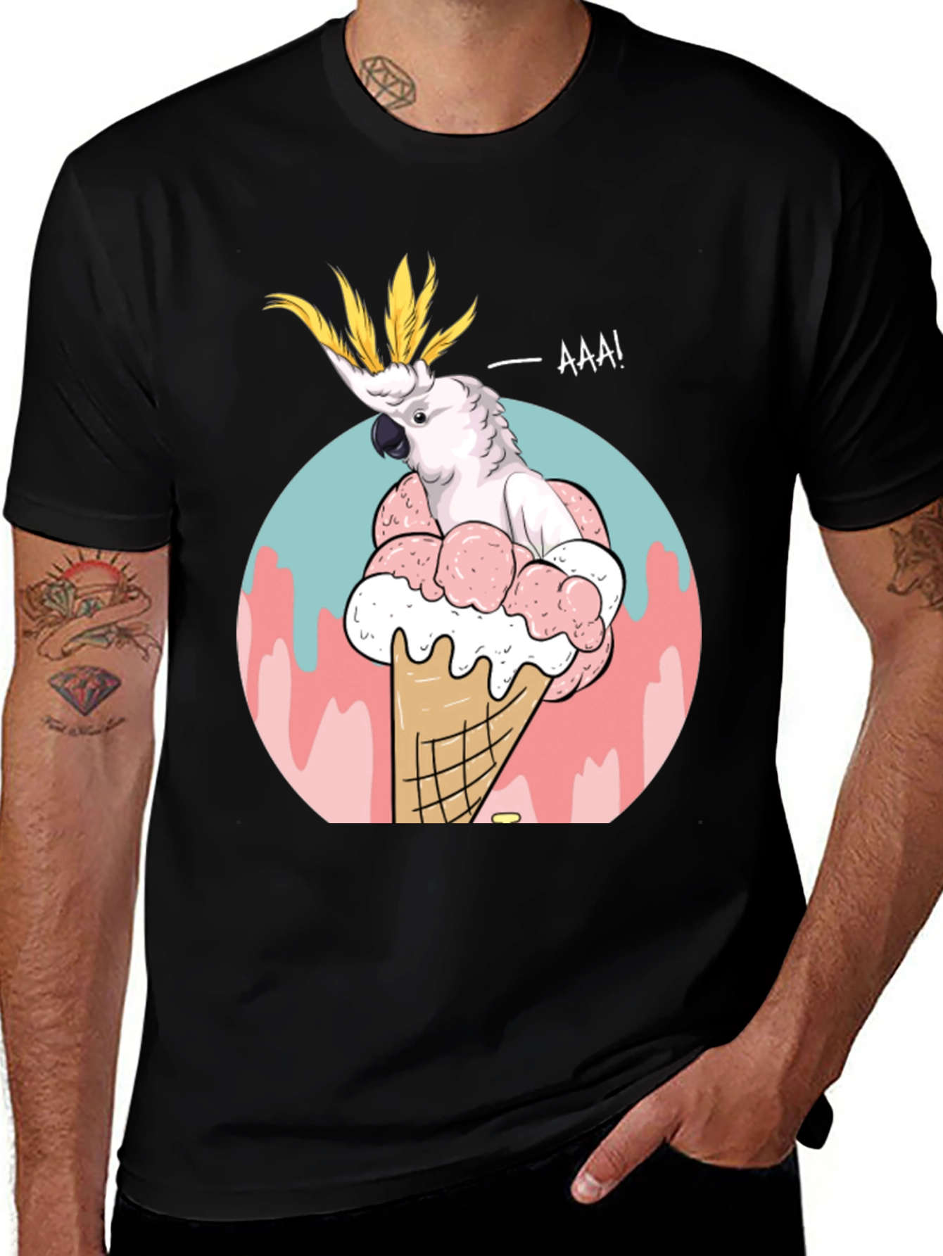 Variant 17 of Cockatoo Ice Cream T-Shirt