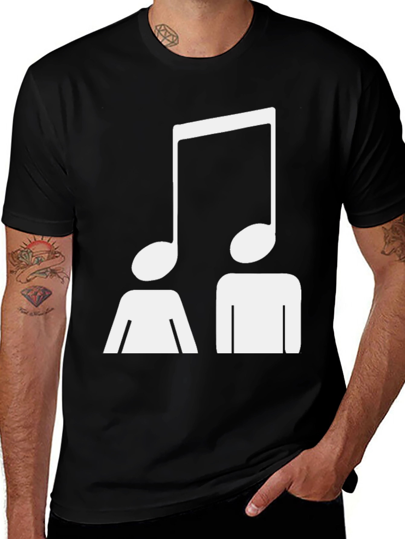 Variant 29 of Musical Note Head T-Shirt - Unisex Graphic Tee