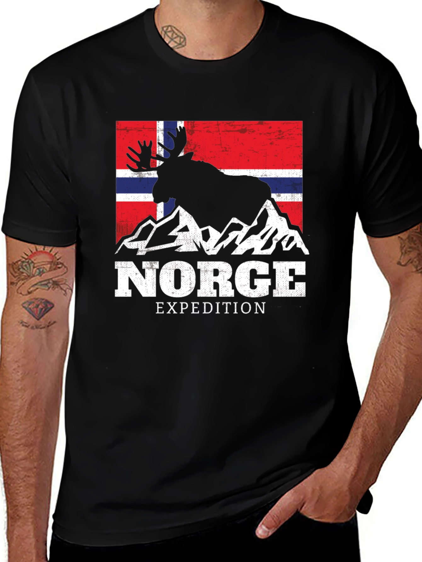 Norway Expedition T-Shirt - Moose Graphic Tee