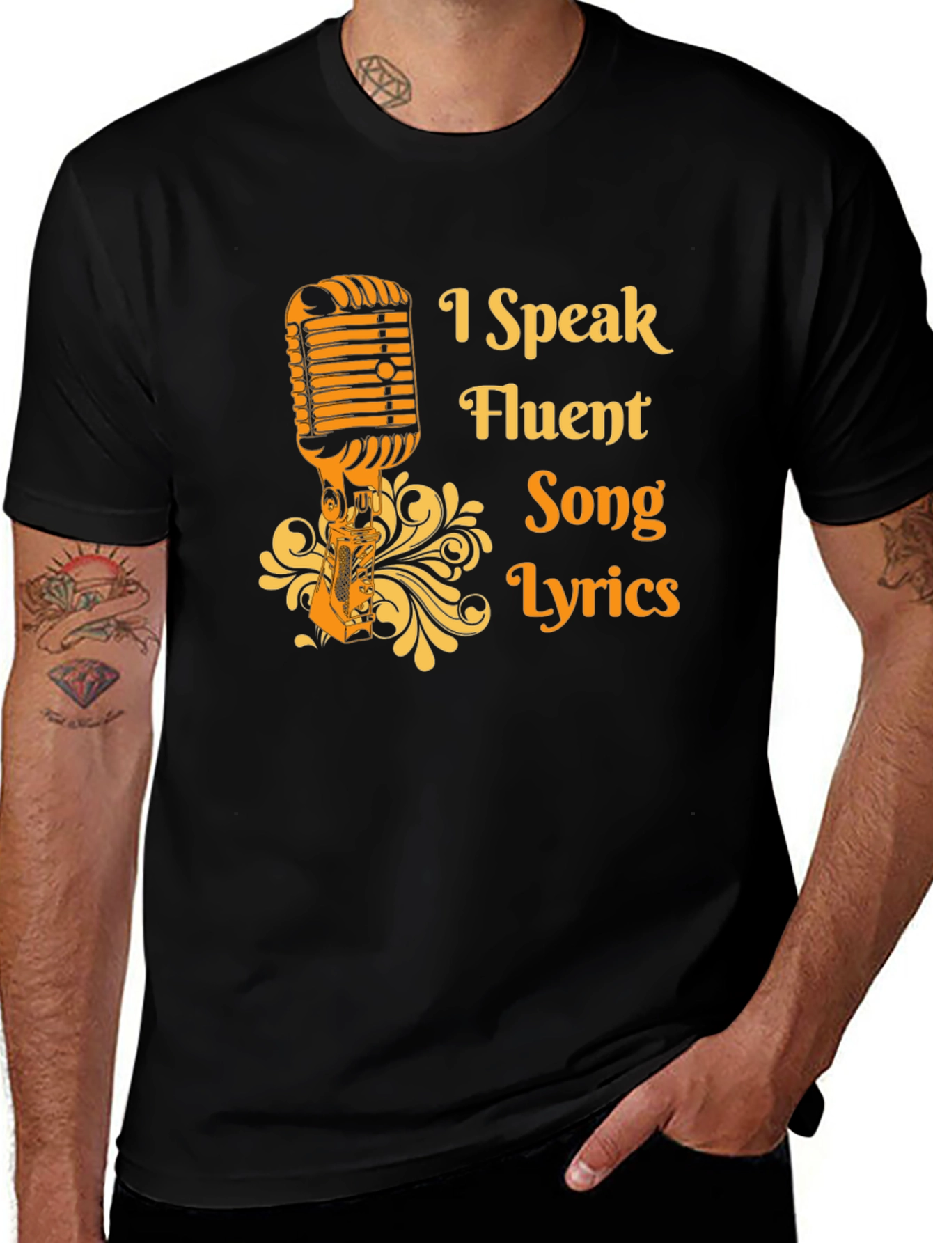 Variant 11 of I Speak Fluent Song Lyrics Graphic Tee