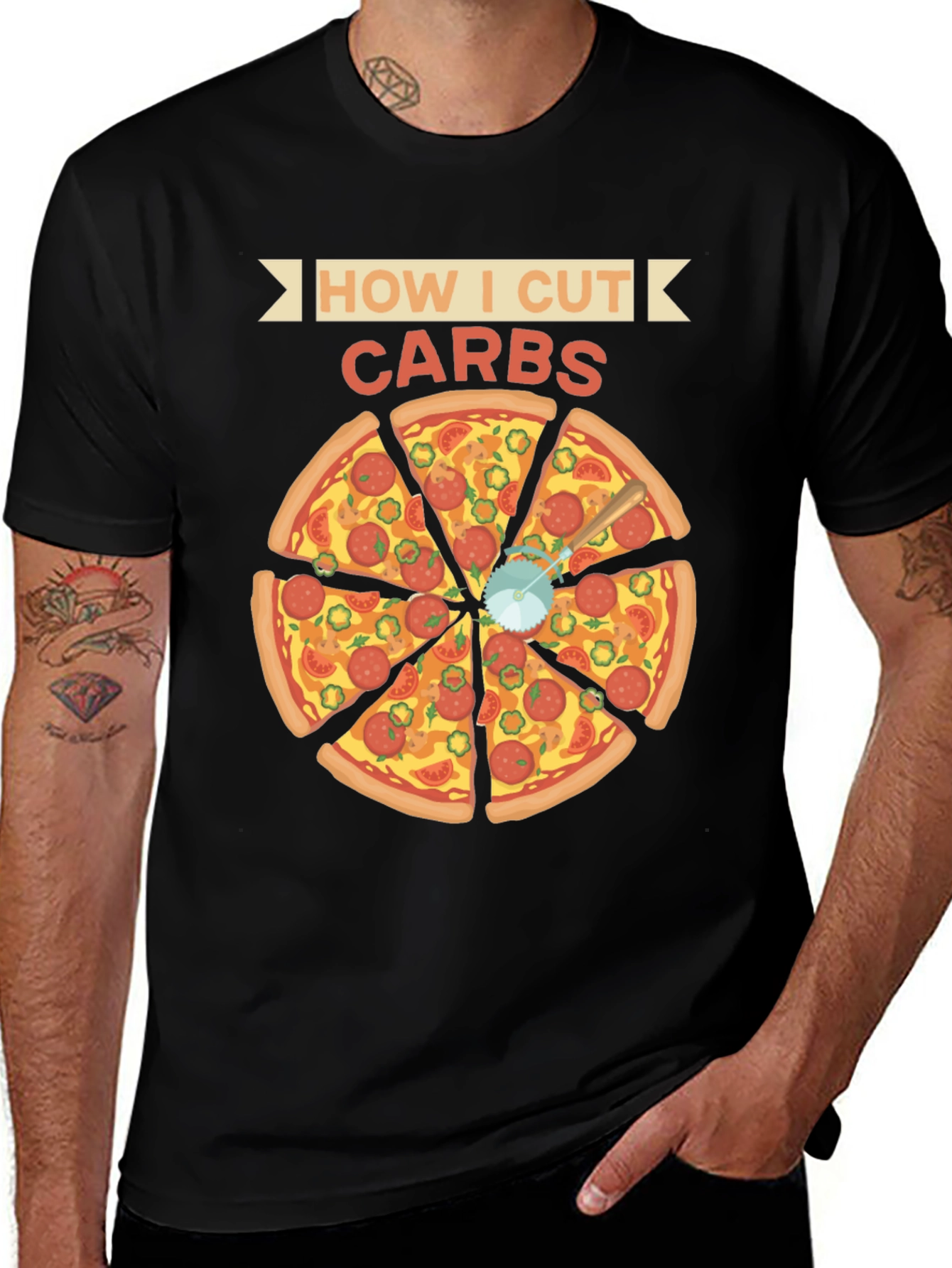 Variant 20 of Pizza Slice Graphic T-Shirt