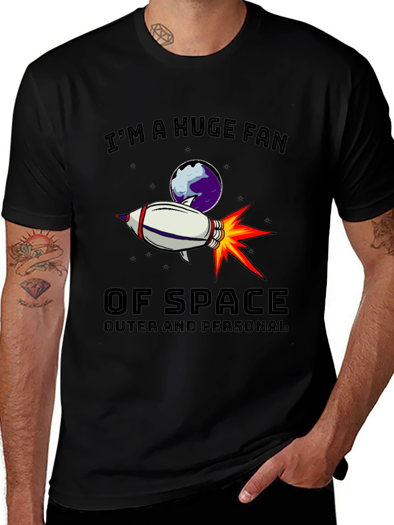 Variant 25 of I'm a Huge Fan of Space Graphic Tee