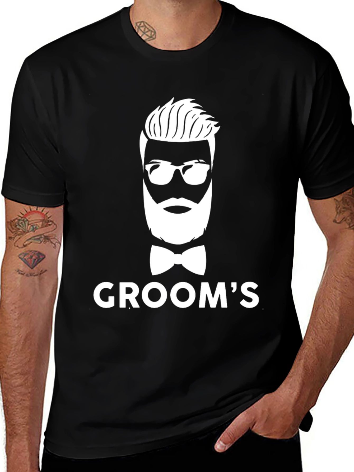 Groom's Stylish Graphic Tee - Bachelor Party Ready