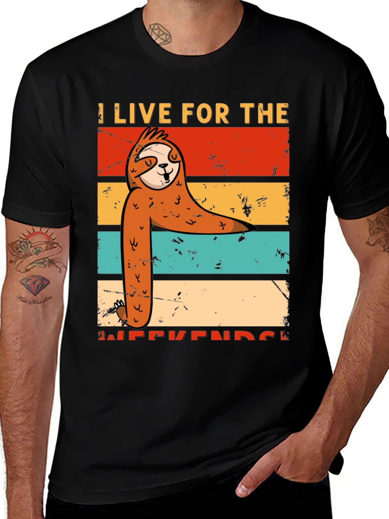 Variant 23 of Funny Sloth Weekend T-Shirt