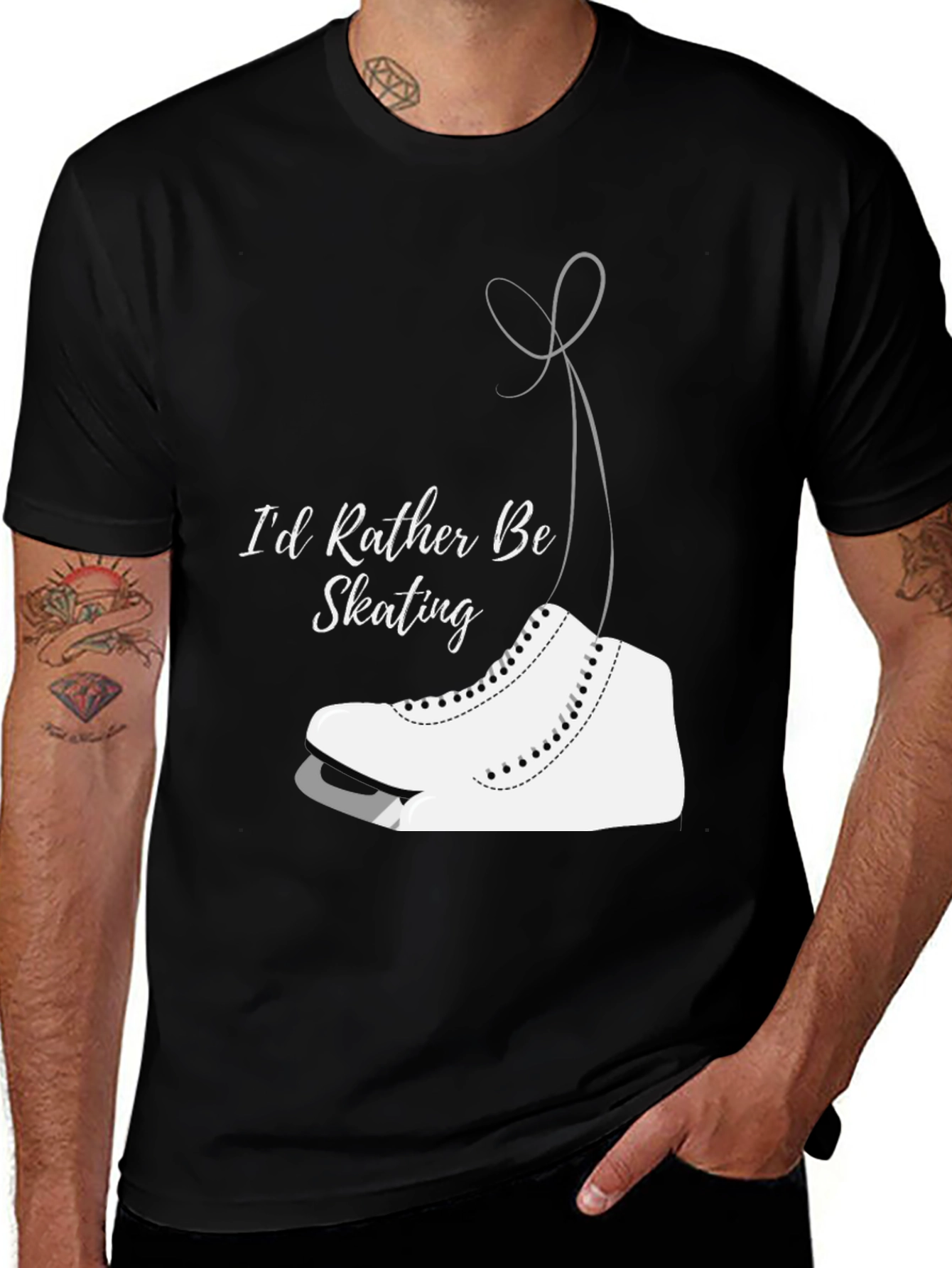 Variant 30 of I'd Rather Be Skating Graphic Tee