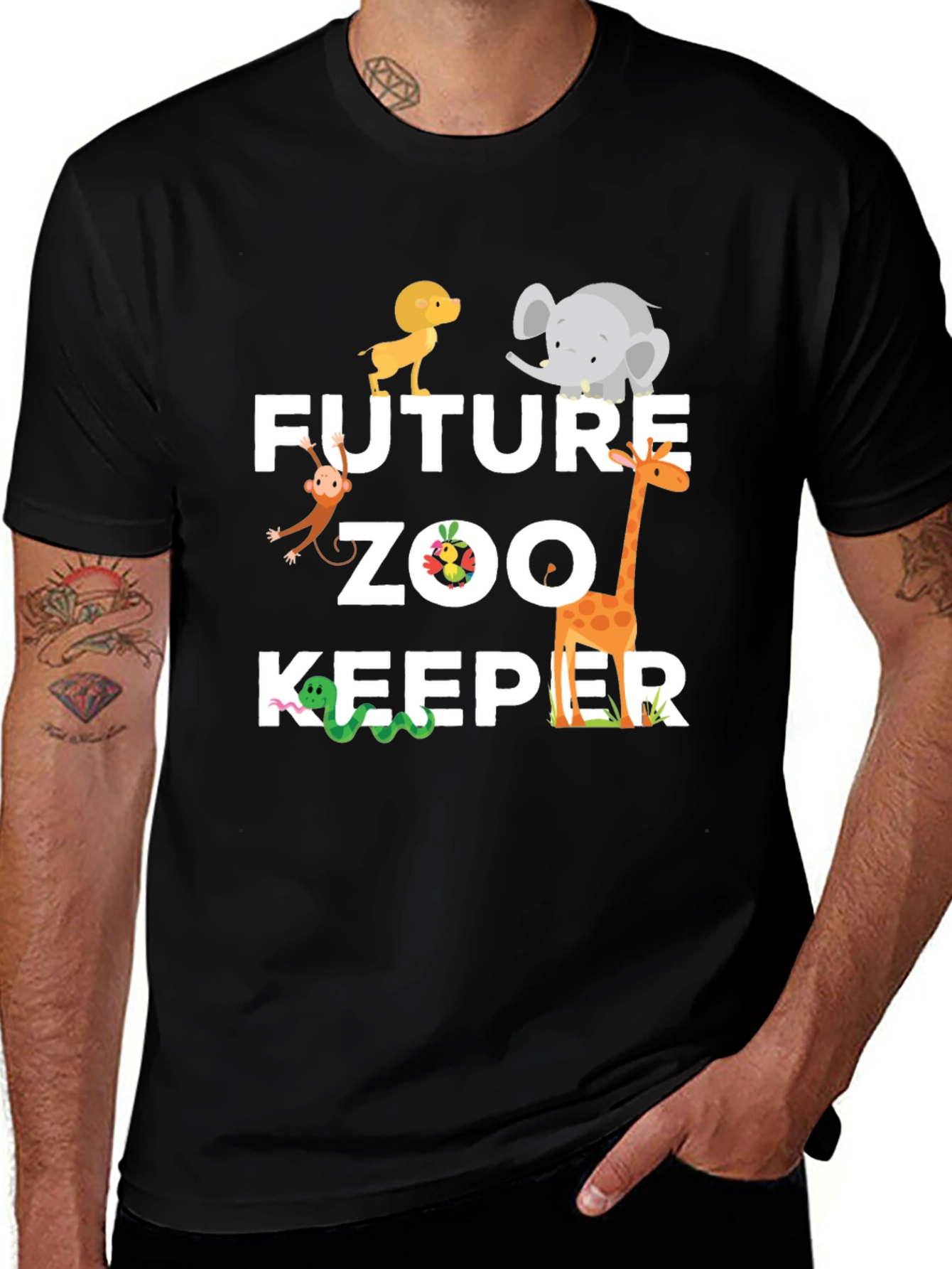Variant 8 of Future Zoo Keeper Graphic T-Shirt