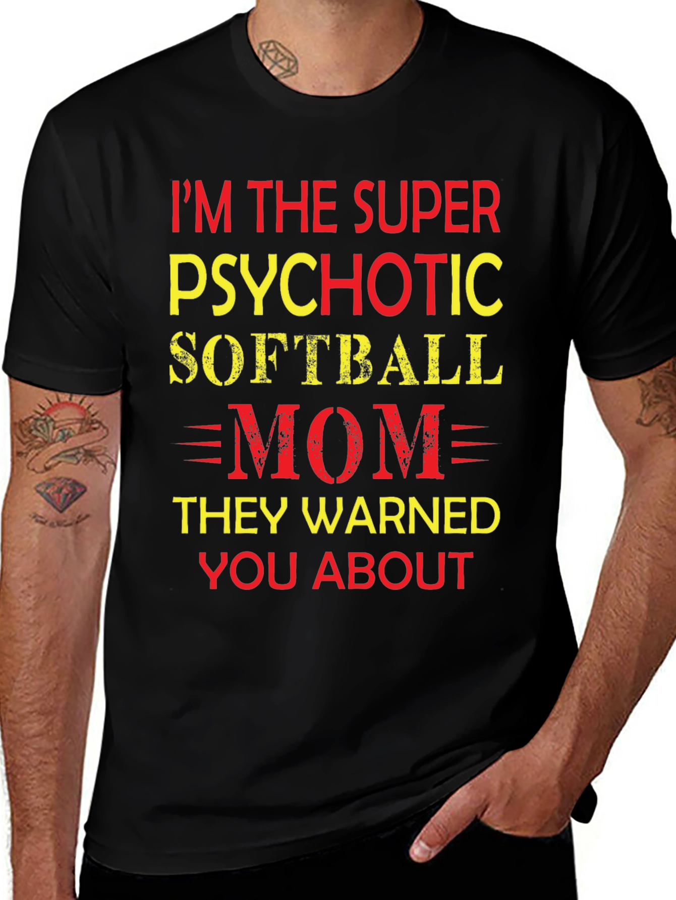 Variant 16 of Psychotic Softball Mom T-Shirt