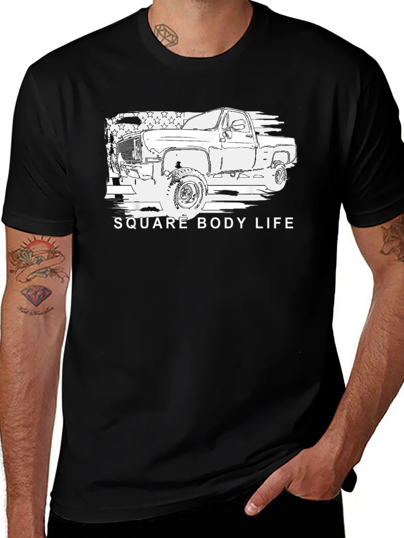 Square Body Life Truck Graphic Tee