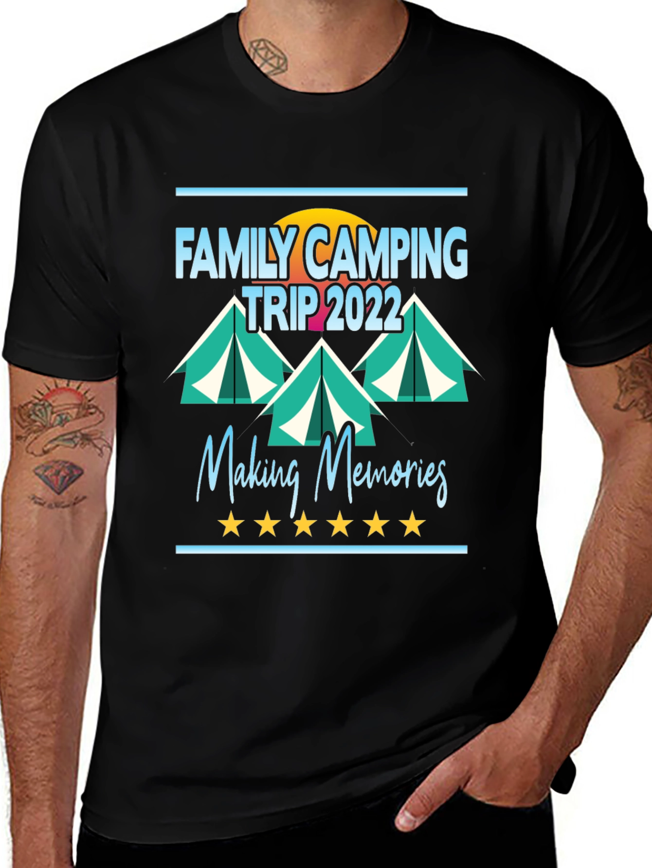 Variant 6 of Family Camping Trip 2022 Graphic T-Shirt