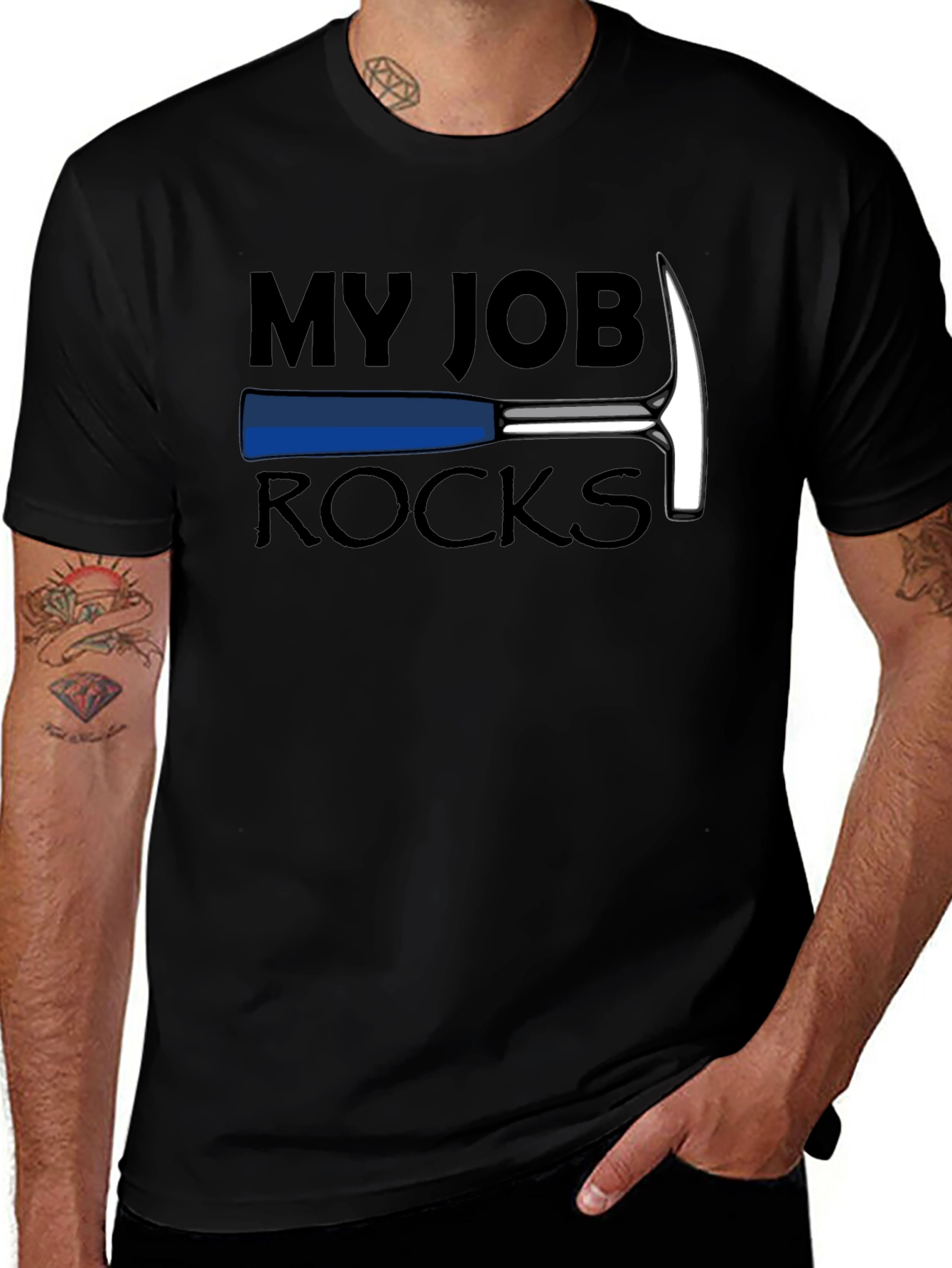 Variant 9 of My Job Rocks T-Shirt