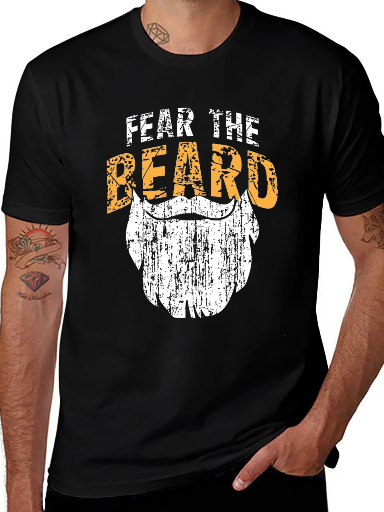 Variant 24 of Fear the Beard T-Shirt - Graphic Tee for Men