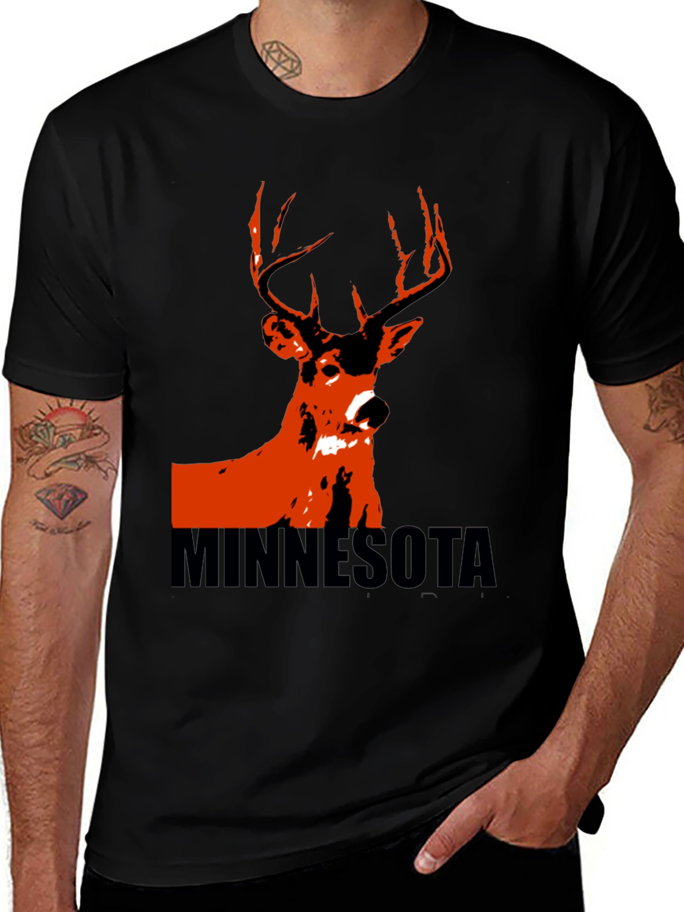 Variant 13 of Minnesota Deer Graphic Tee
