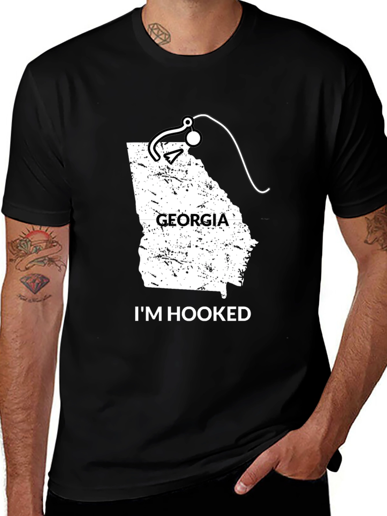 Georgia I'm Hooked Fishing T-Shirt