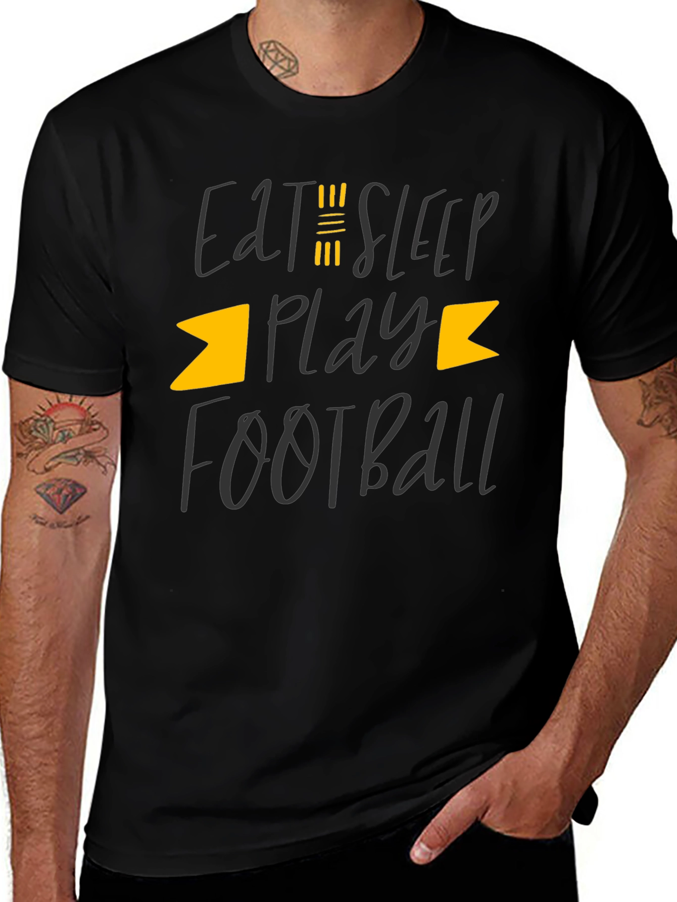 Variant 9 of Eat Sleep Play Football T-Shirt