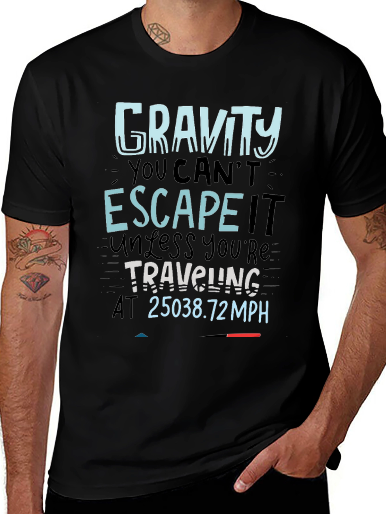Variant 15 of Gravity Escape Velocity T-Shirt