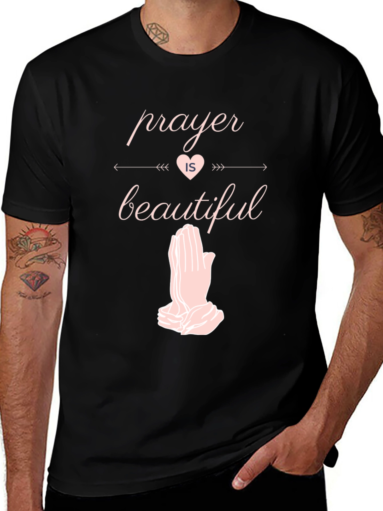 Variant 19 of Prayer Is Beautiful Graphic T-Shirt