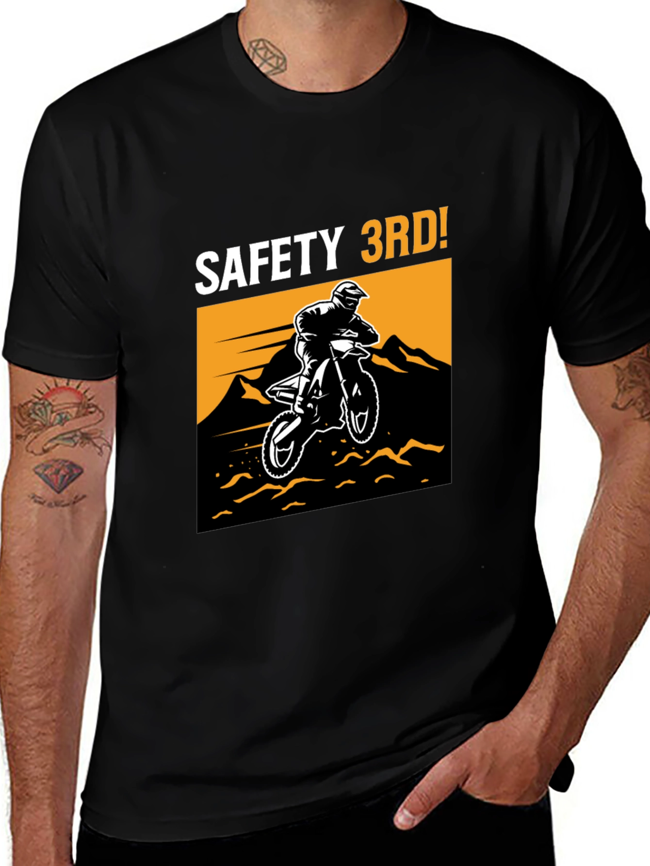 Variant 4 of Safety 3rd! Motocross T-Shirt