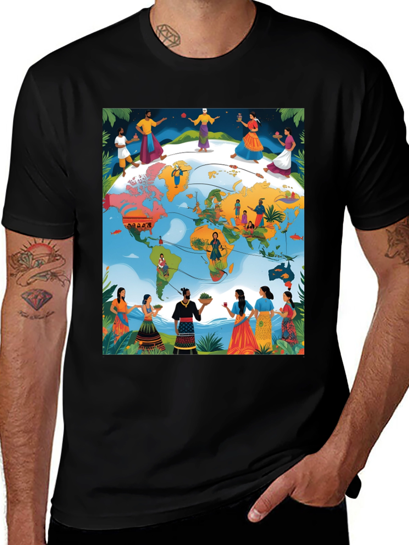 Variant 22 of Global Community T-Shirt
