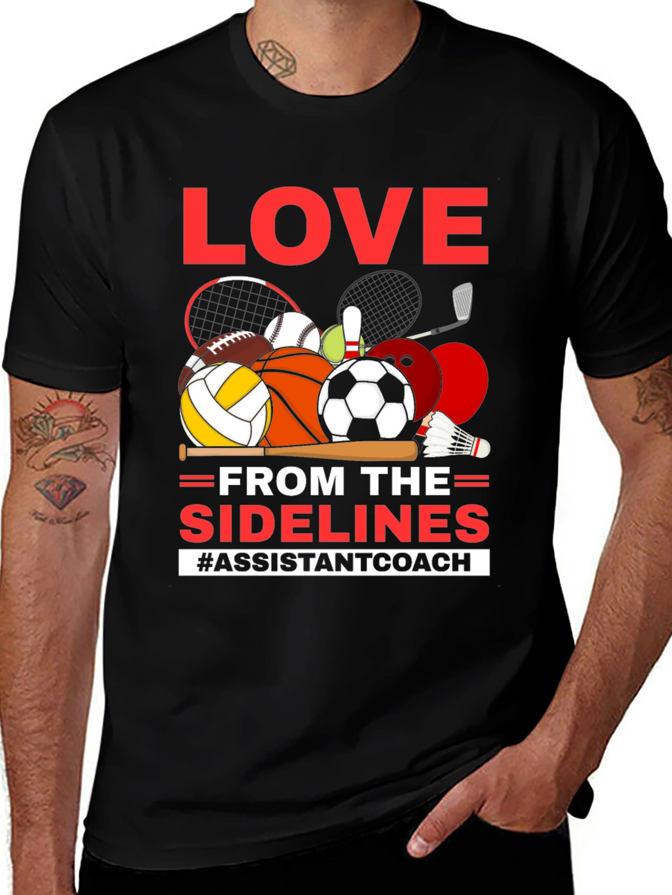 Love From The Sidelines Assistant Coach T-Shirt
