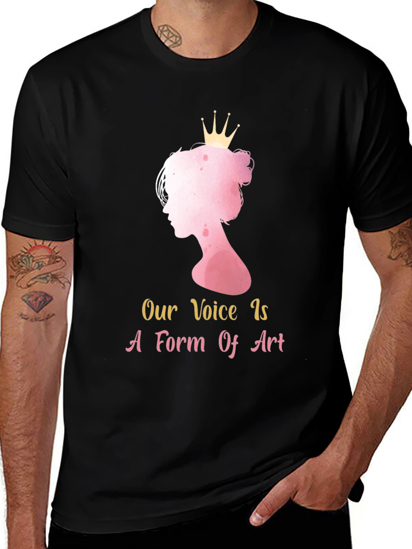 Variant 6 of Feminist Art T-Shirt - Our Voice is Art