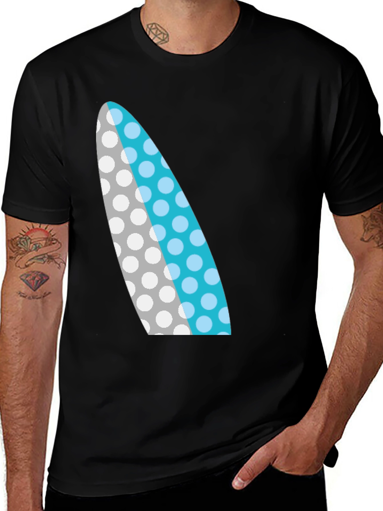 Surfboard Graphic Tee - Cool Casual Style