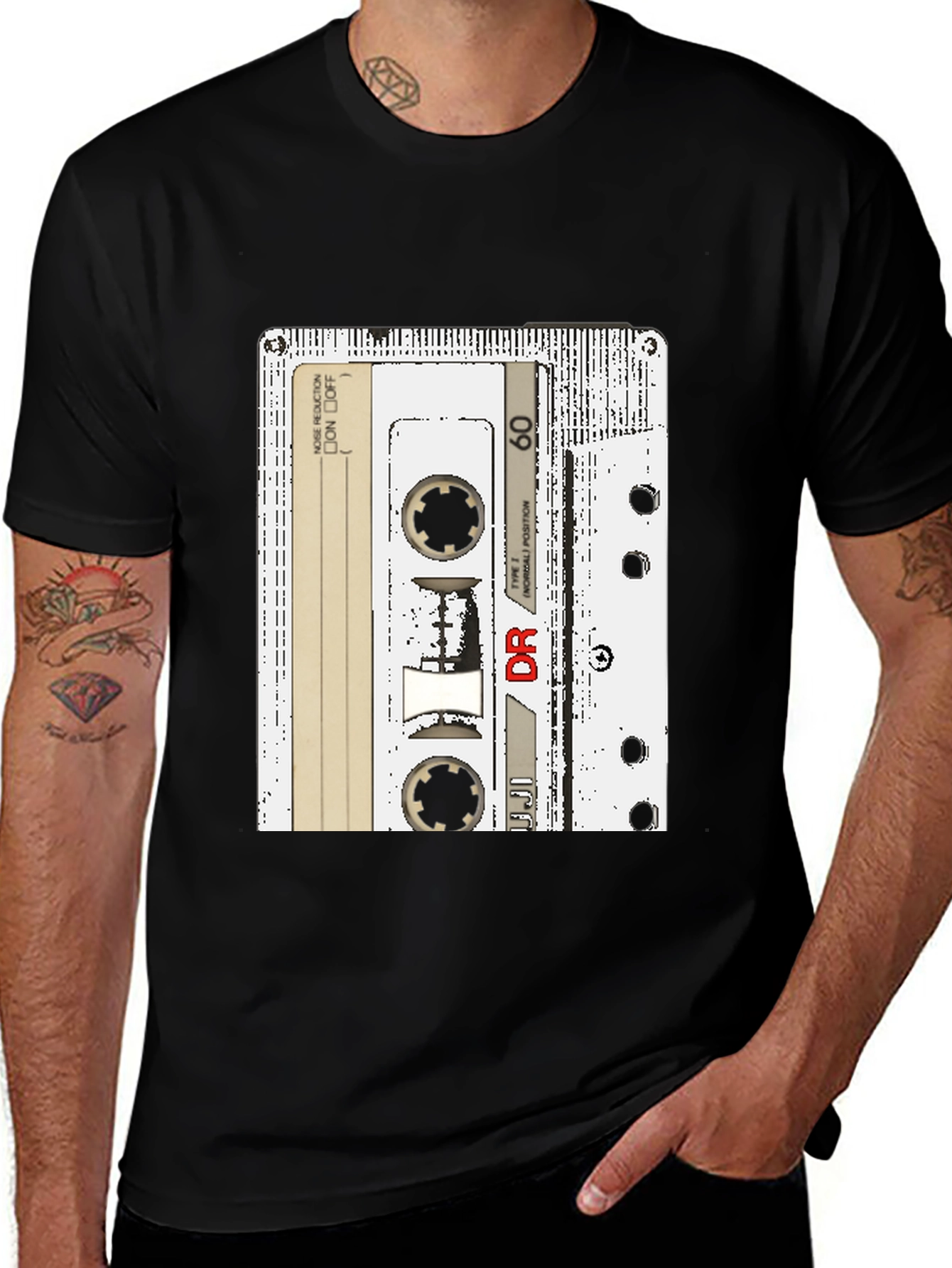 Variant 3 of Retro Cassette Tape Graphic Tee