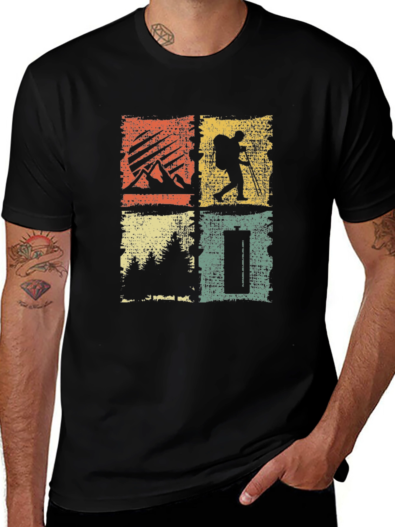 Variant 15 of Retro Adventure Graphic T-Shirt - Nature Inspired Design