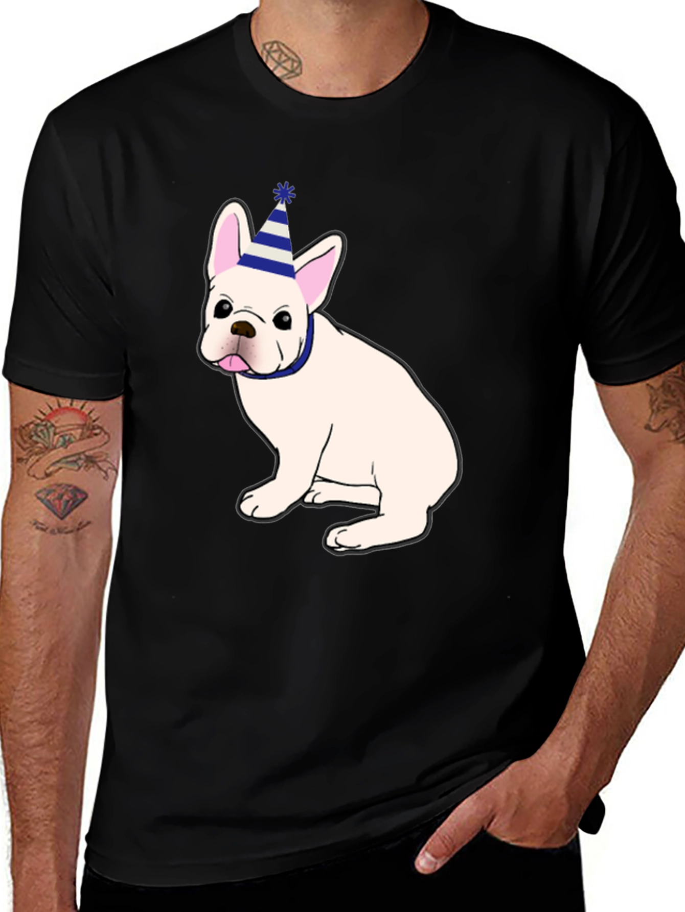 Variant 21 of Cute French Bulldog Birthday Party T-Shirt