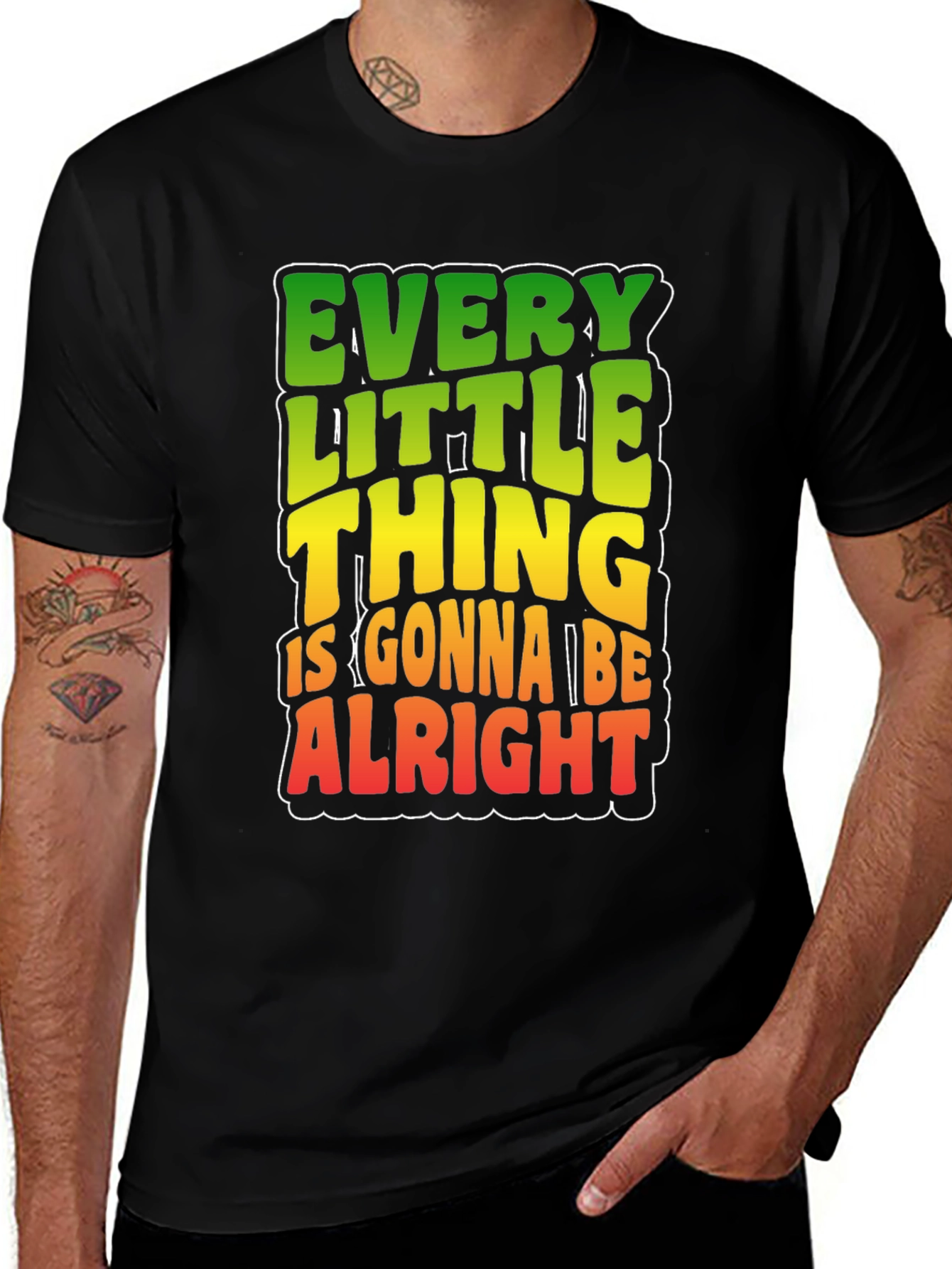 Variant 13 of Every Little Thing T-Shirt - Rasta Colors